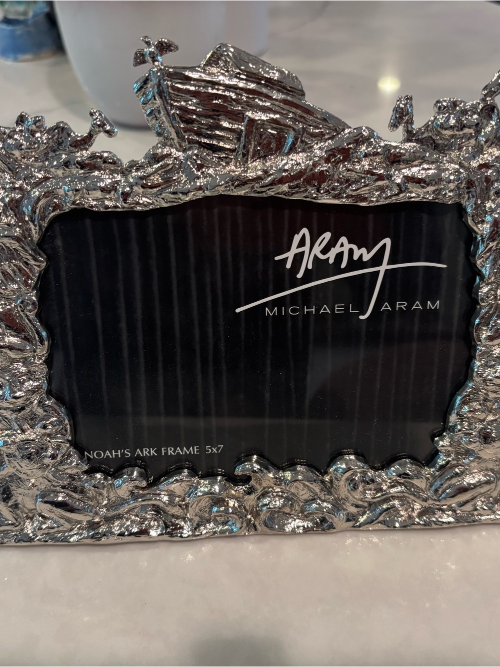 Michael Aram Silver Noah's Ark Photo Frame